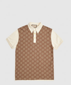 구찌 면 폴로 셔츠