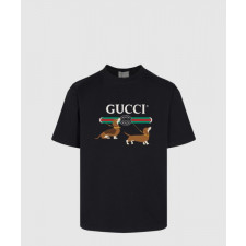 구찌 프린트 면 티셔츠