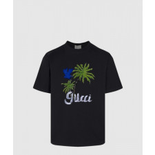 구찌 프린트 면 티셔츠