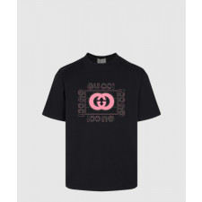 구찌 프린트 면 티셔츠