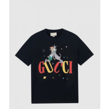 구찌 프린트 면 티셔츠