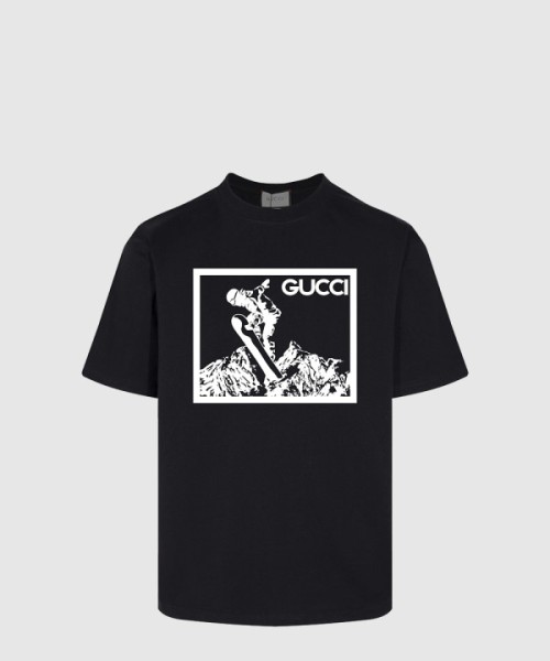 구찌 프린트 면 티셔츠