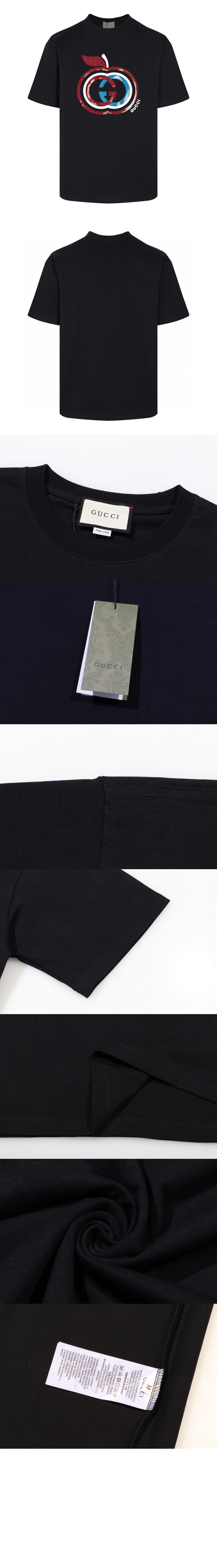 구찌 프린트 면 티셔츠