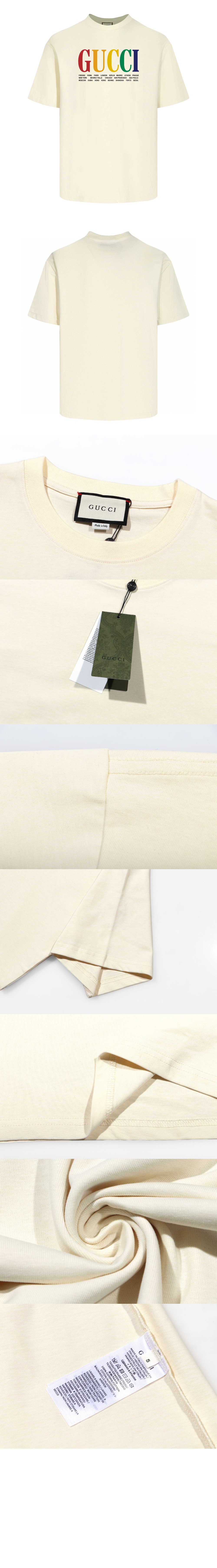 구찌 로고 프린트 반팔