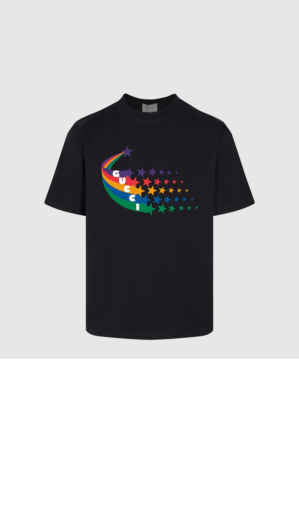 구찌 프린트 면 티셔츠