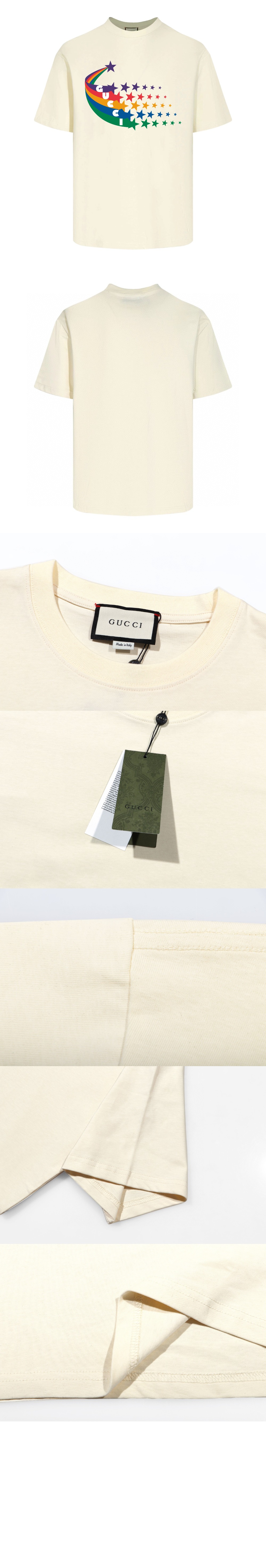 구찌 프린트 면 티셔츠