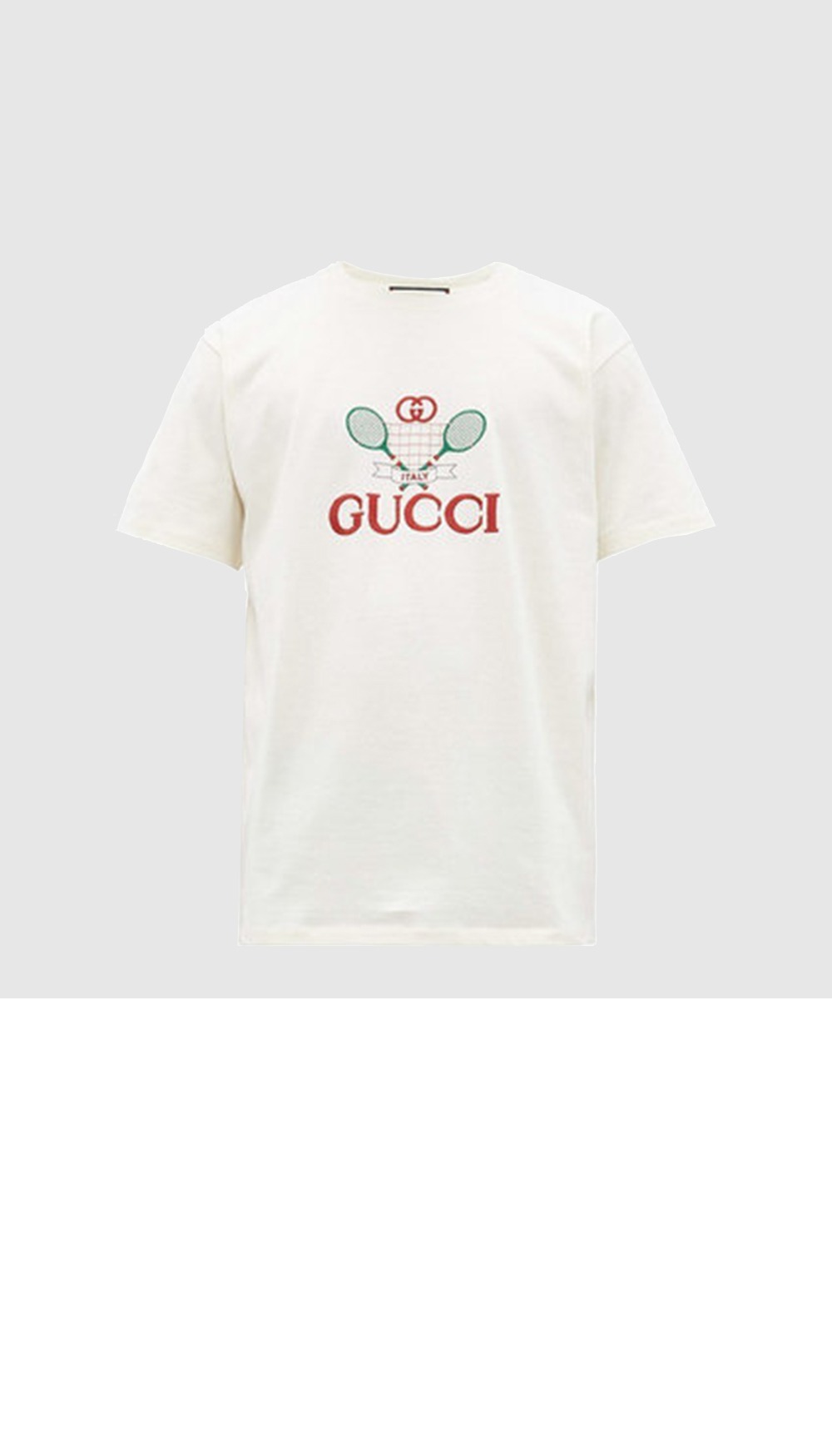 구찌 프린트 면 티셔츠