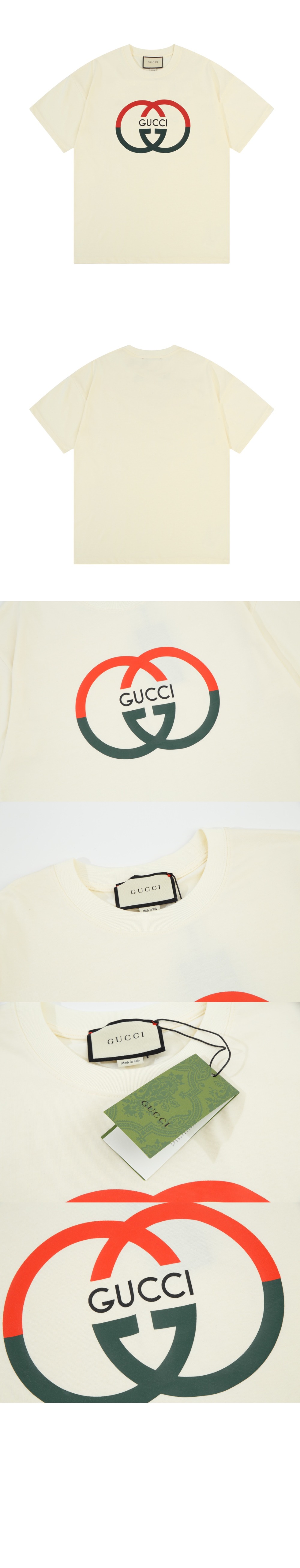 구찌 로고 프린트 반팔