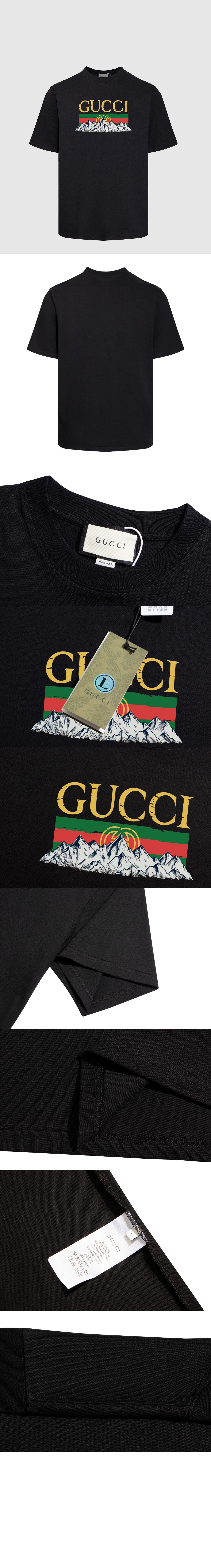 구찌 로고 프린트 반팔