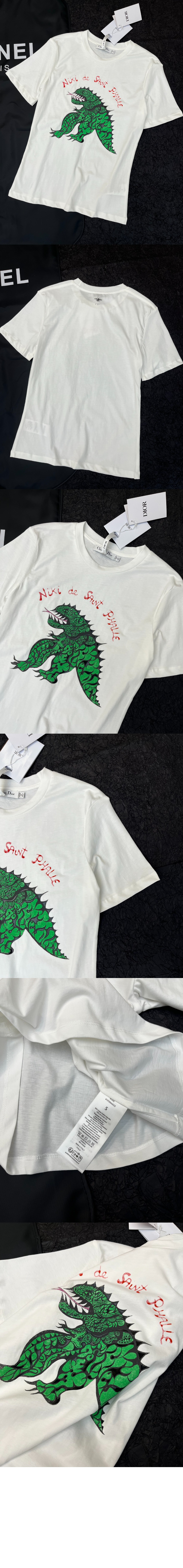 구찌 프린트 면 티셔츠