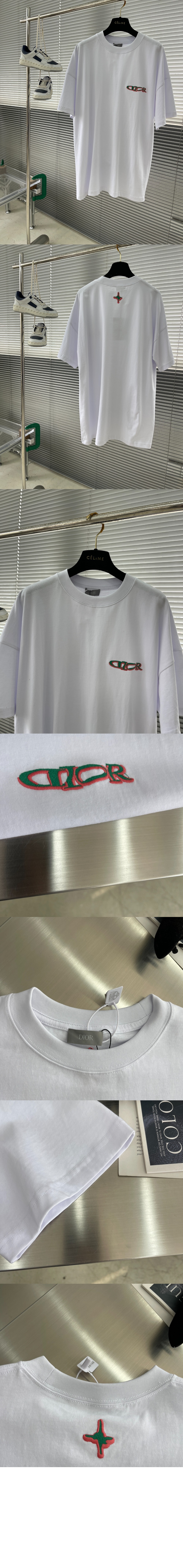 디올 오버사이즈 핏 티셔츠