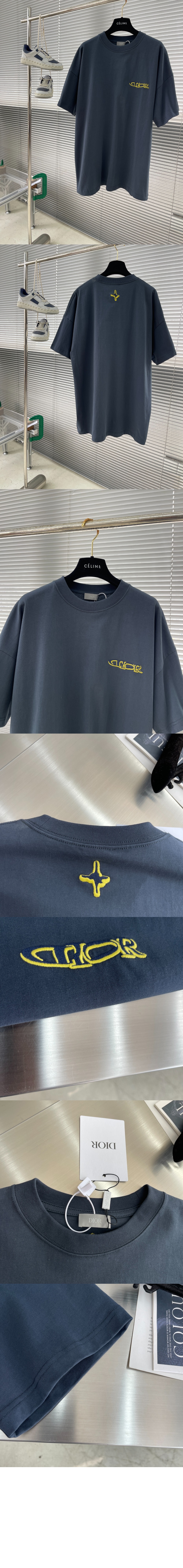 디올 오버사이즈 핏 티셔츠