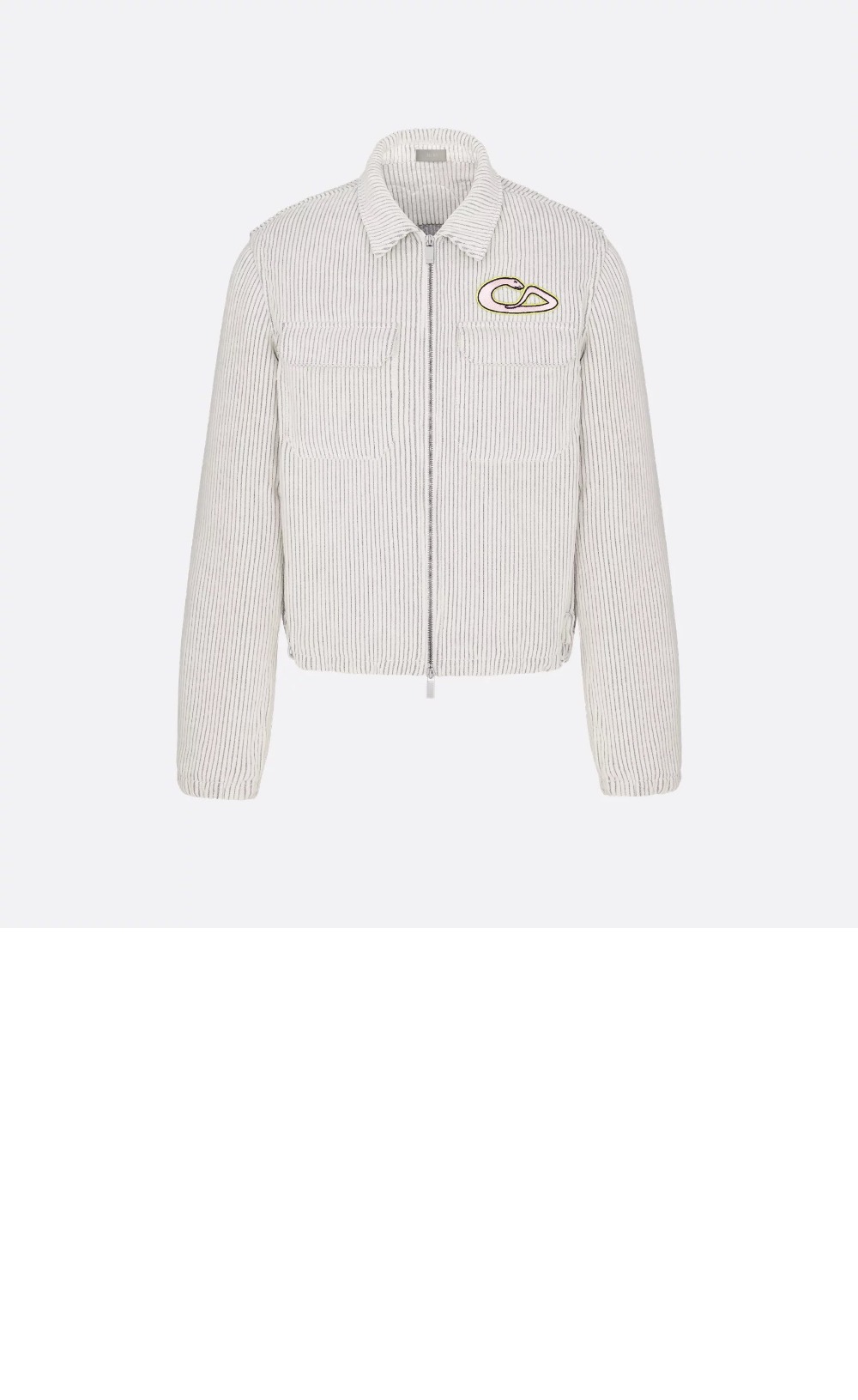 디올 로고 집업 자켓