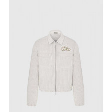 디올 로고 집업 자켓