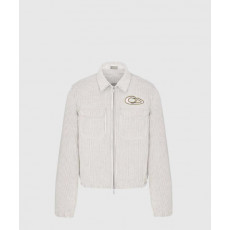 디올 로고 집업 자켓