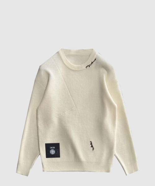 디올 로고 니트 상의