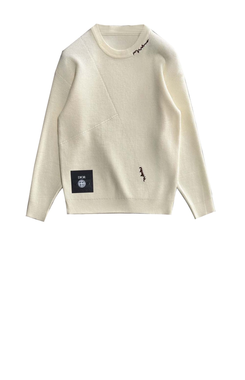 디올 로고 니트 상의