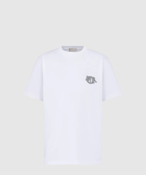 디올 로고 프린트 반팔