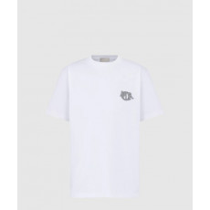 디올 로고 프린트 반팔