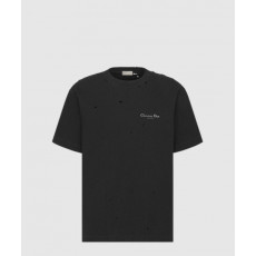 디올 로고 프린트 반팔