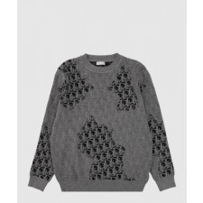 디올 프린트 니트 톱