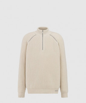 디올 프린트 니트 톱