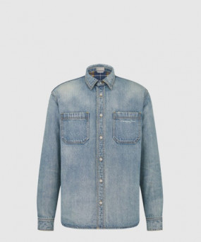 디올 로고 프린트 셔츠 톱