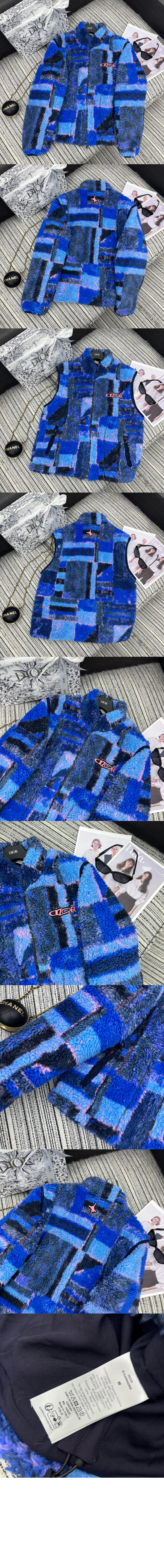 디올 탈착식 슬리브 지퍼 재킷