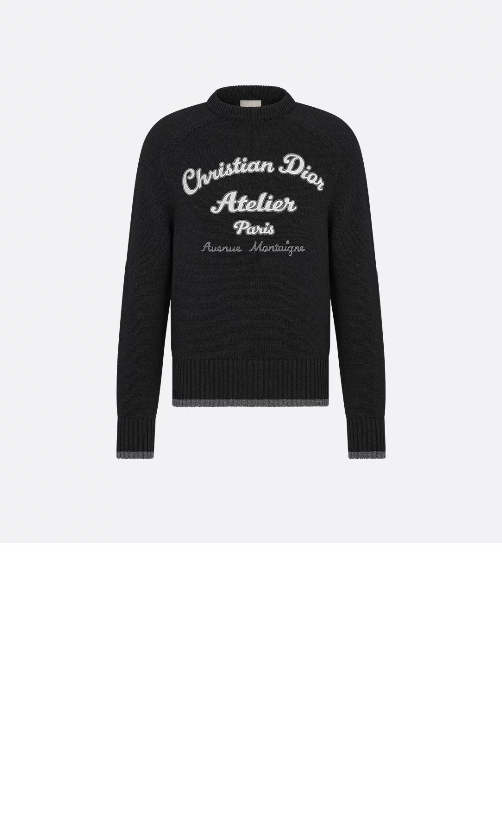 디올 프린트 니트 톱