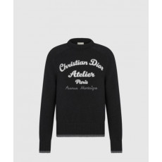 디올 프린트 니트 톱