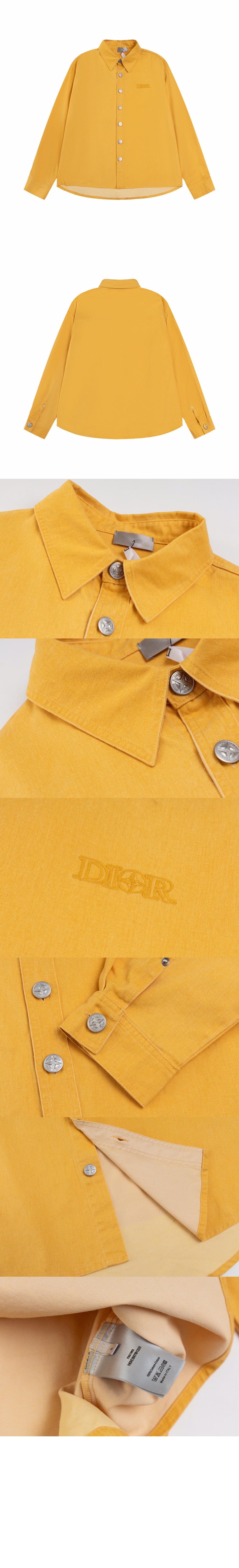 디올 로고 프린트 셔츠 톱