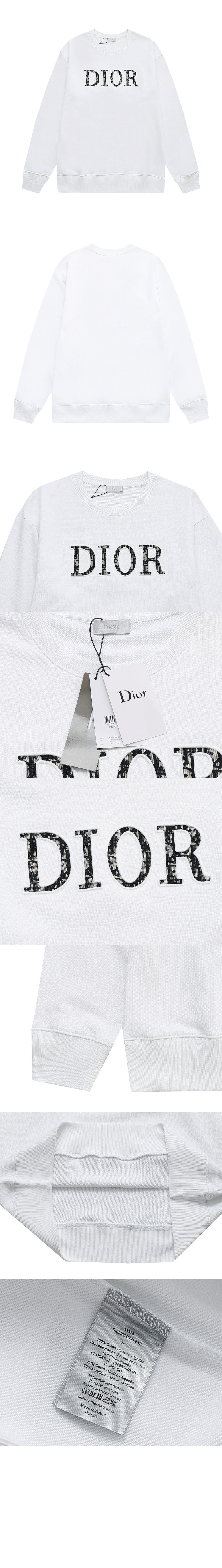 디올 플라워 코튼 톱