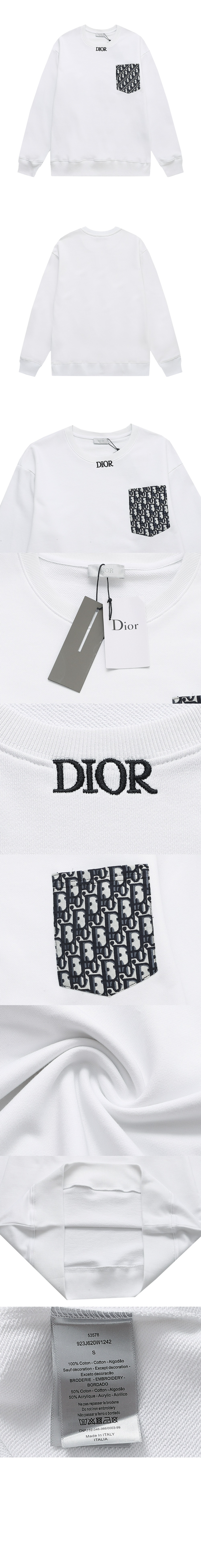 디올 플라워 코튼 톱