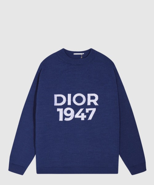 디올 로고 니트 상의