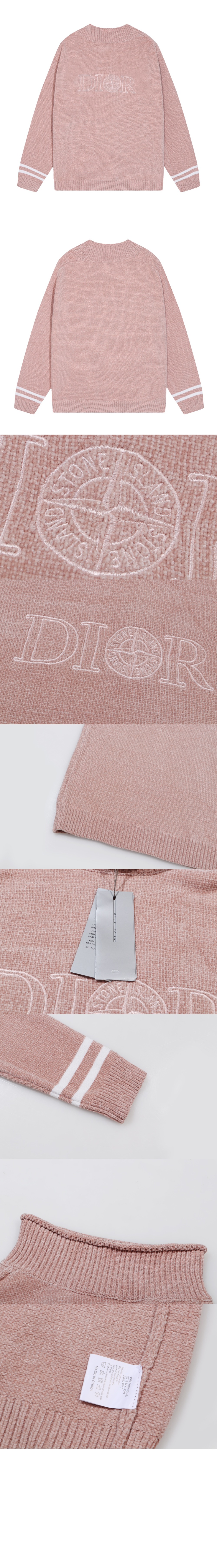 디올 로고 니트 상의