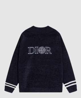 디올 로고 니트 상의