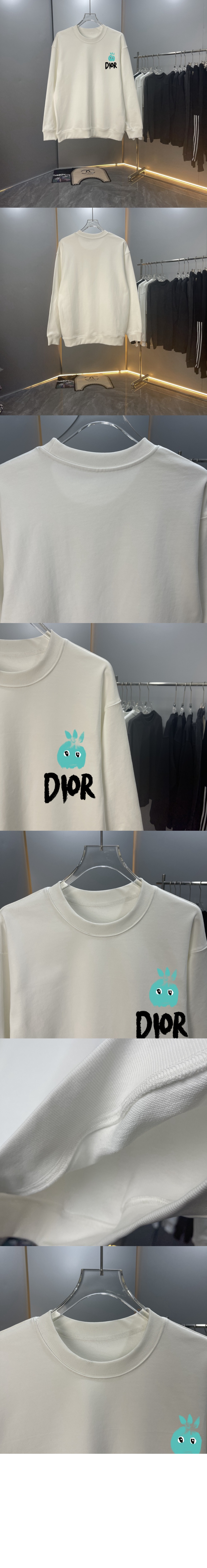 디올 플라워 코튼 톱