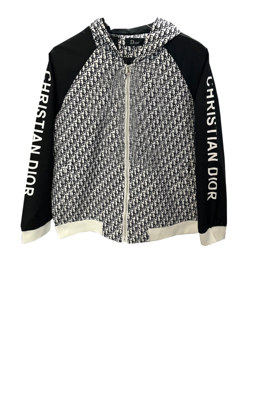 디올 로고 프린트 재킷