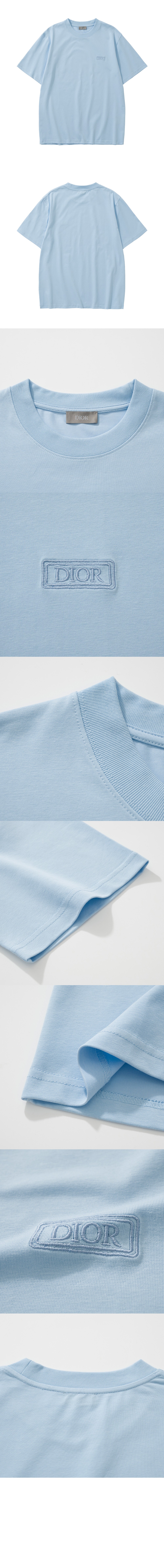 디올 로고 프린트 반팔