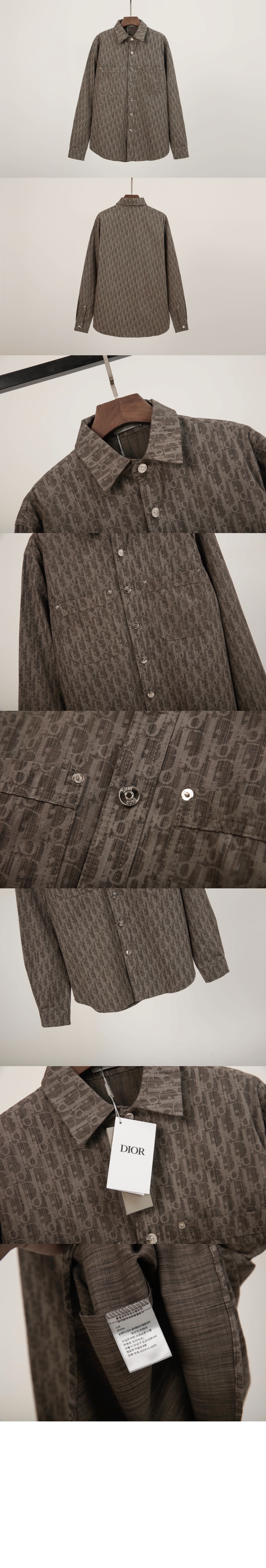 디올 로고 셔츠