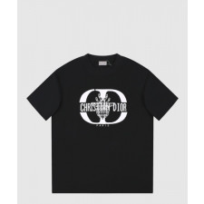 디올 로고 프린트 반팔