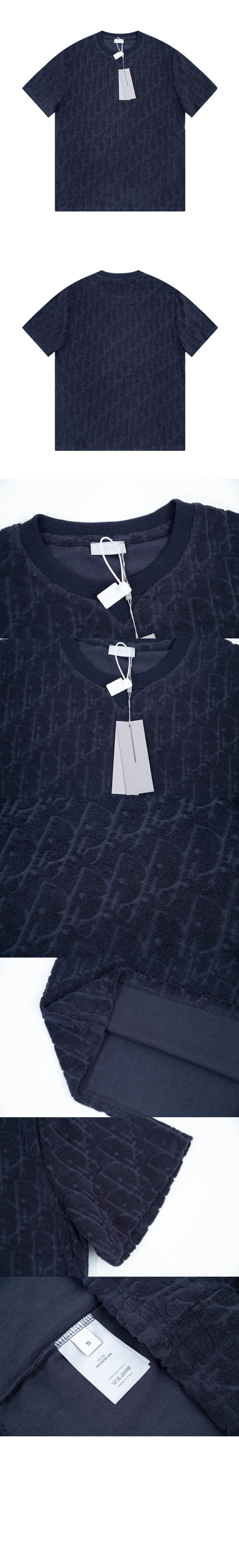 디올 로고 프린트 반팔