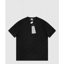 디올 로고 프린트 반팔