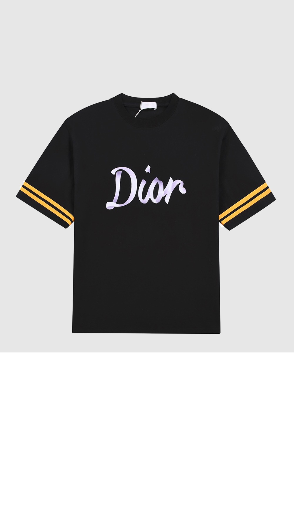 디올 로고 프린트 반팔