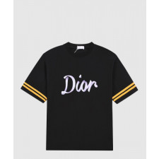 디올 로고 프린트 반팔