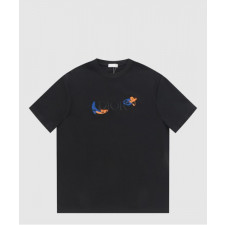 디올 로고 프린트 반팔