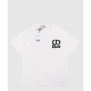 디올 로고 프린트 반팔