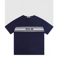 디올 로고 프린트 반팔