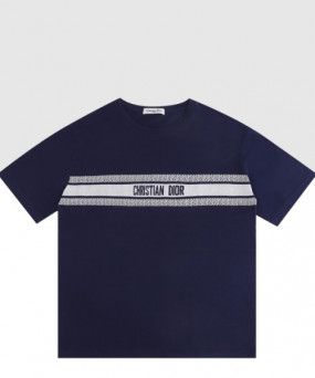 디올 로고 프린트 반팔