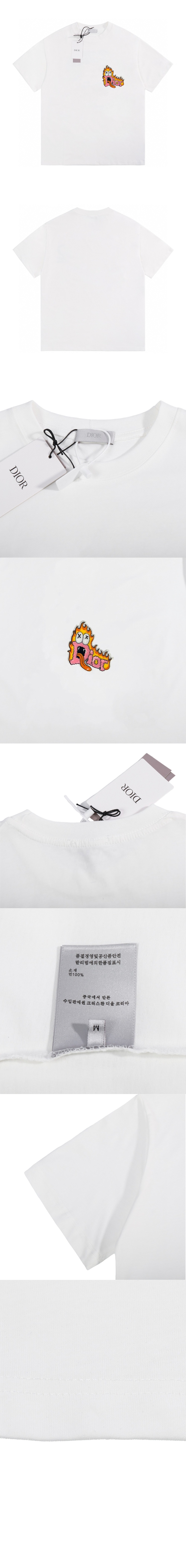 디올 로고 프린트 셔츠 톱